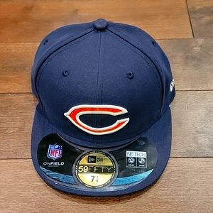 Chicago Bears New Era 59FIFTY On Field Fitted Hat Cap Size 7 1/8